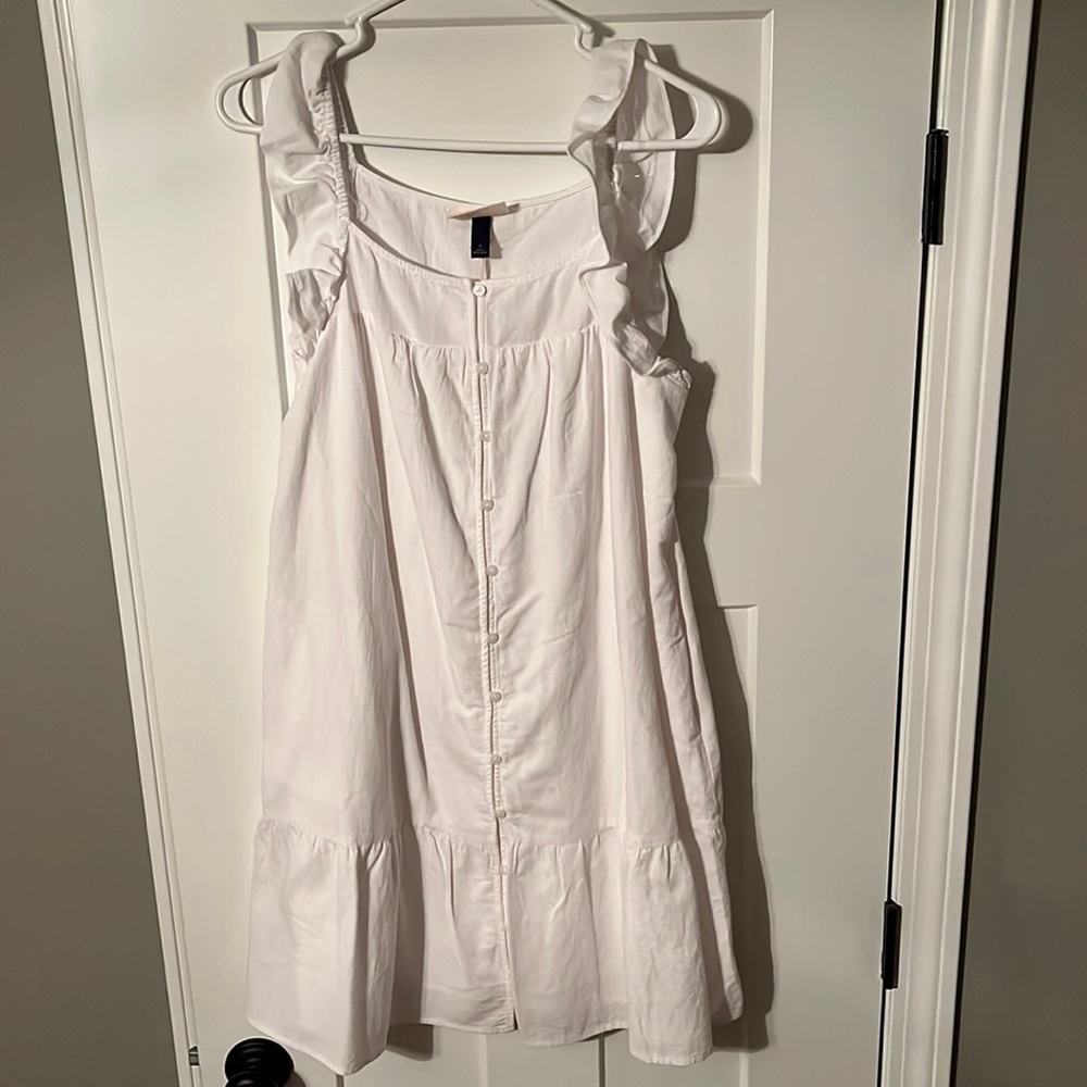 White sleeveless dress! Brand new with tags